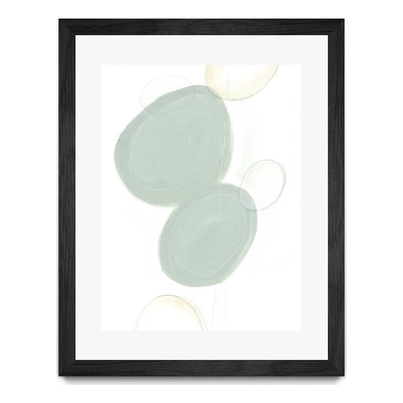 Giant Art 30x40 Implied Motif I Matted and Framed in Green