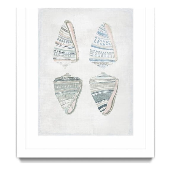 Giant Art 30x40 My Shells Matted and Framed in Multi-Color