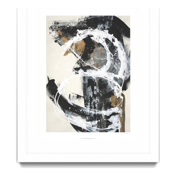 Giant Art 30x40 Nature's Winterland II Matted and Framed in White