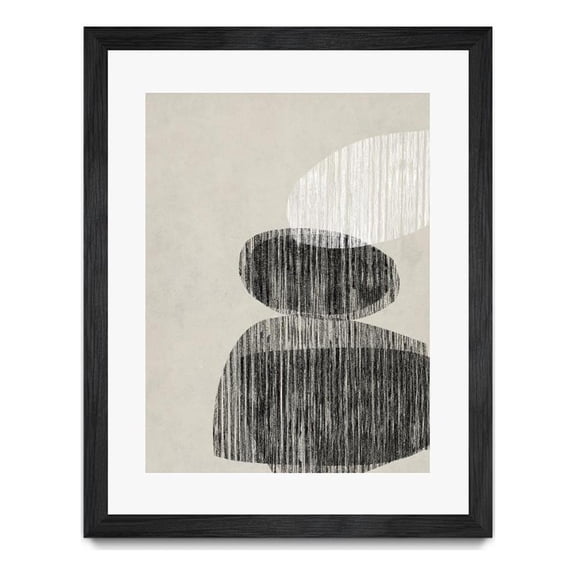 Giant Art 30x40 Nested II Matted and Framed in Multi-Color