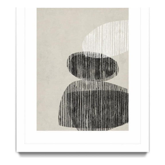 Giant Art 30x40 Nested II Matted and Framed in Multi-Color