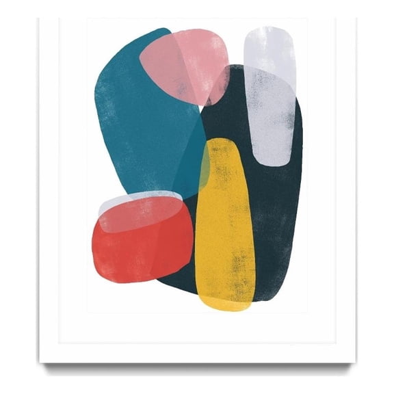 Giant Art 30x40 Orbital Fixture II Matted and Framed in Pink