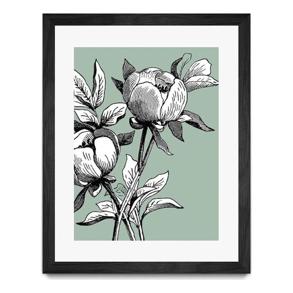 Giant Art 30x40 Vintageous II Matted and Framed in Multi-Color