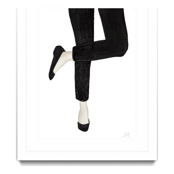 Giant Art 30x40 World of Grey 11 Matted and Framed in Multi-Color