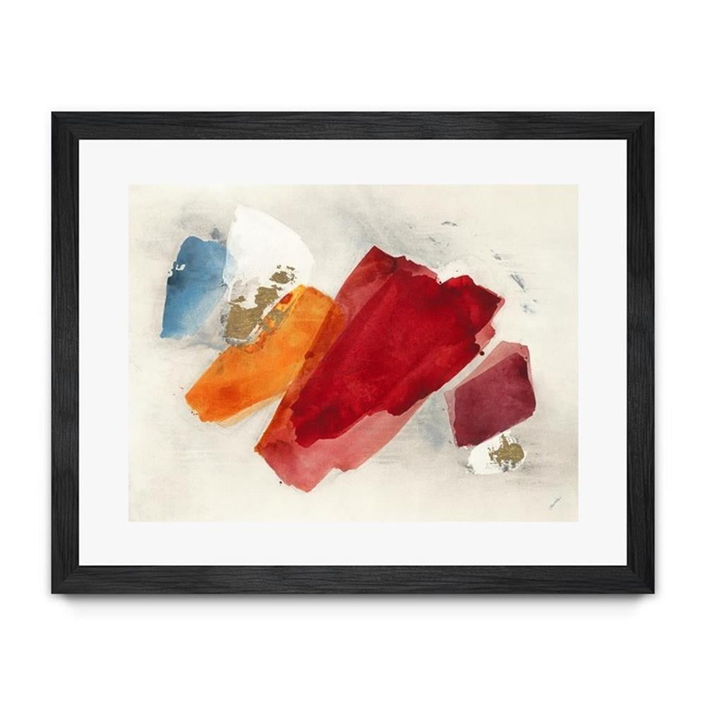 Equilibrium V4 Red and Orange Abstract Canvas Art