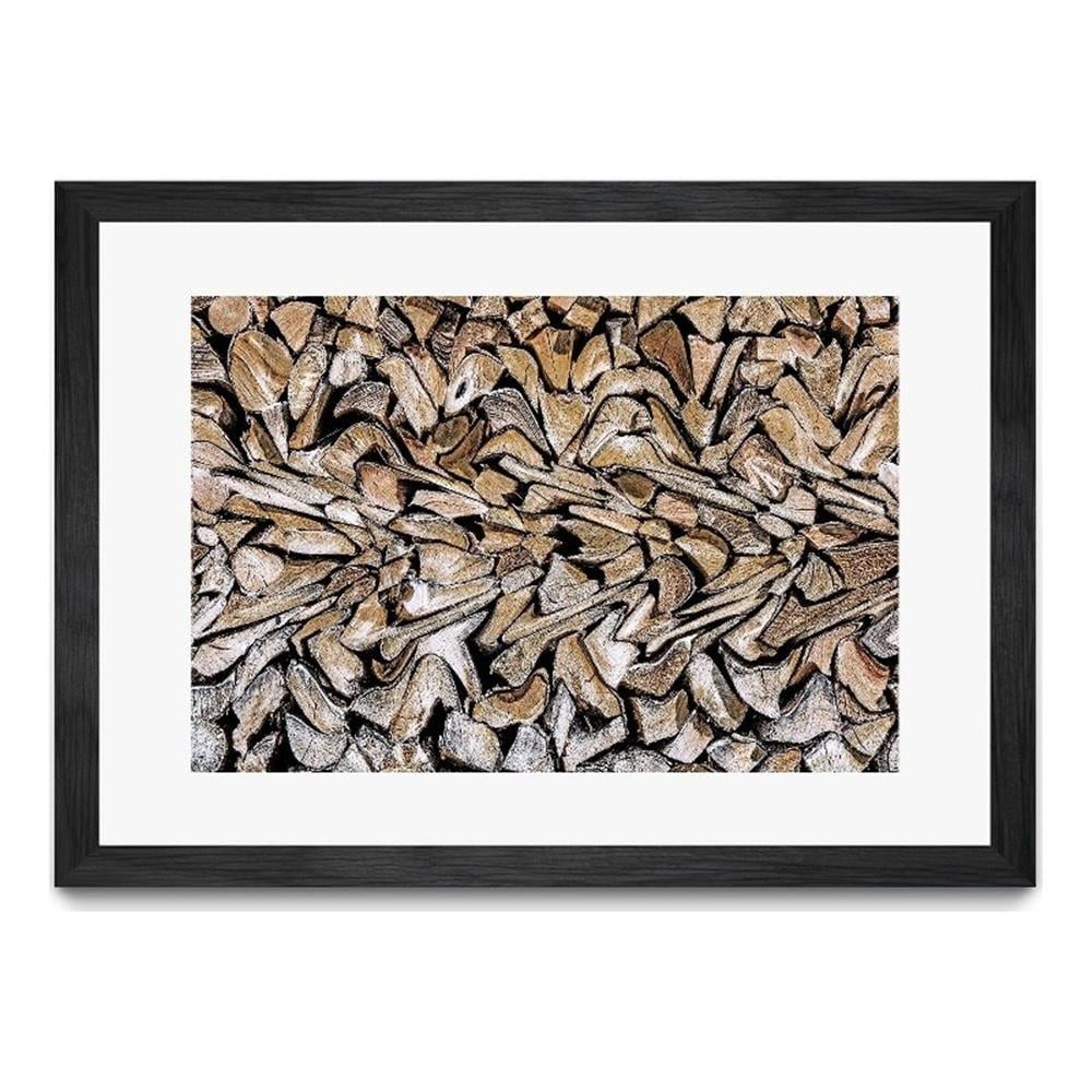 Pearson 36x24 Multicolor Matted and Framed Canvas Art