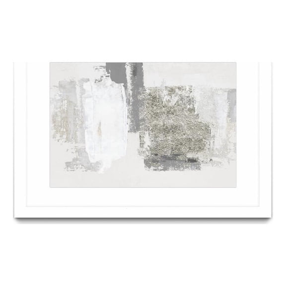 Giant Art 36x24 Silver Slate Matted and Framed in Multi-Color