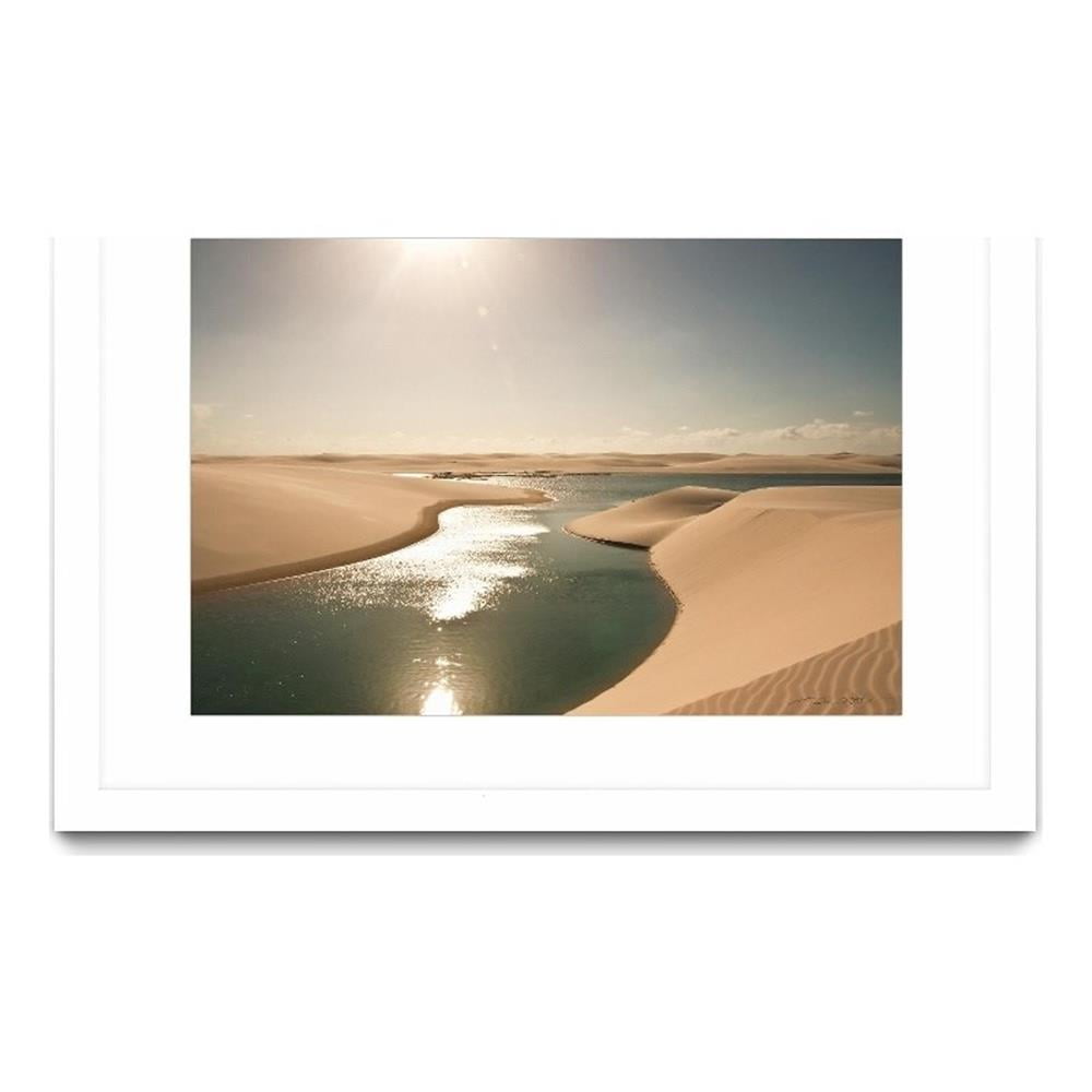 Soft Sunset 36x24 White Matted and Framed Poster