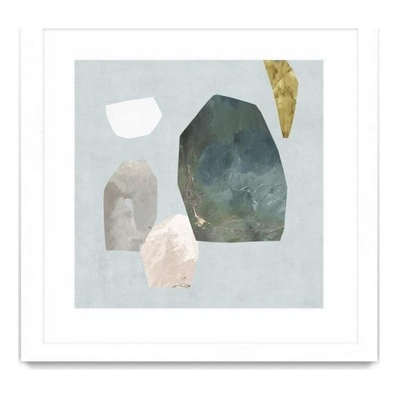 Giant Art 36x36 Assembly I Matted and Framed in Multi-Color