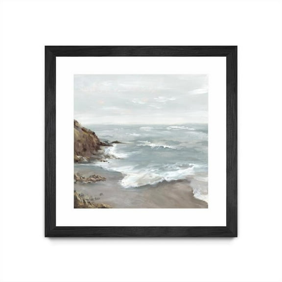 Giant Art 36x36 Beautiful Bay Matted and Framed in Multi-Color