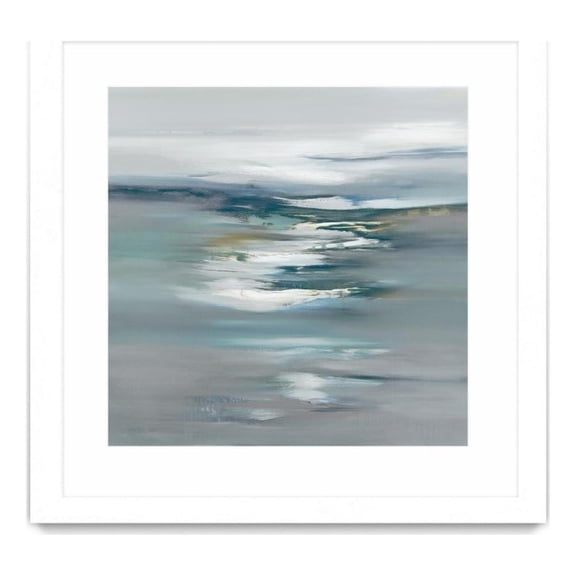 Giant Art 36x36 Cool Scenery V1 Matted and Framed in Pink