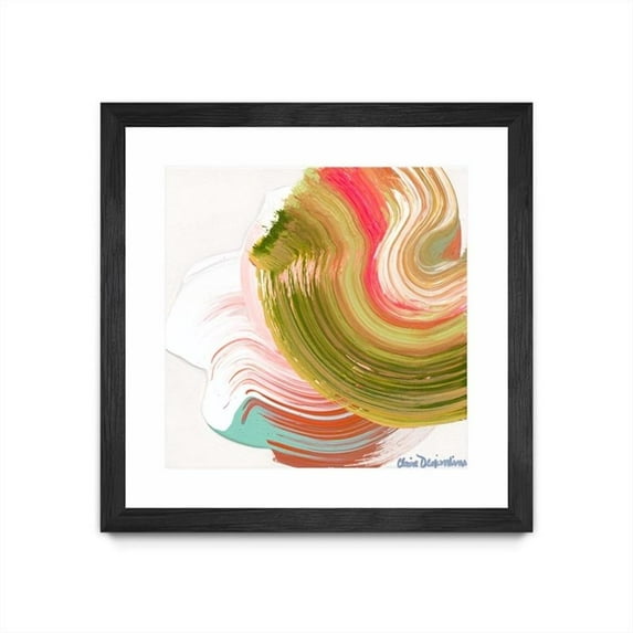 Giant Art 36x36 Night on the town Matted and Framed in Orange