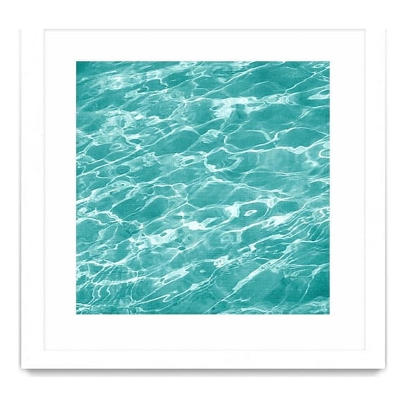 Giant Art 36x36 Ripple II Matted and Framed in Multi-Color
