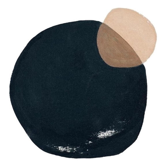 Giant Art 54x54 Circular Abstraction Fine Art Giant Canvas Print in Multi-Color