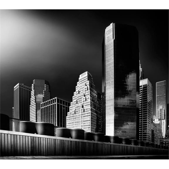 Giant Art 54x54 Skyline Fine Art Giant Canvas Print in Multi-Color