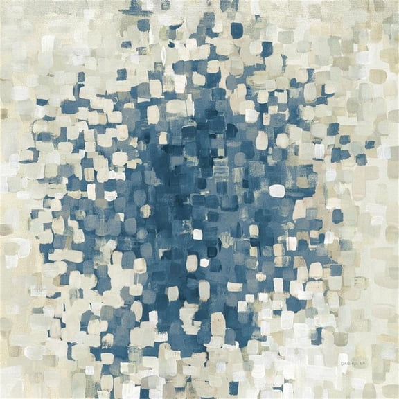 Giant Art 54x54 Summer Blocks Blue Fine Art Giant Canvas Print in Multi-Color