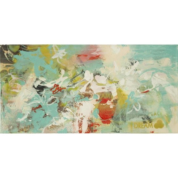 Giant Art 72x36 Dream Dream III Fine Art Giant Canvas Print in Green