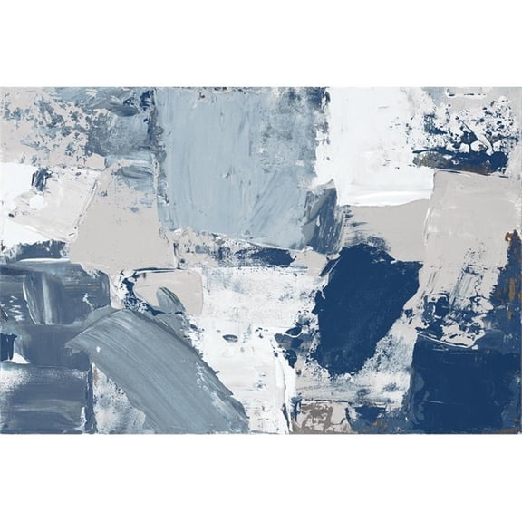 Giant Art 72x48 Blue Combo Fine Art Giant Canvas Print in Multi-Color