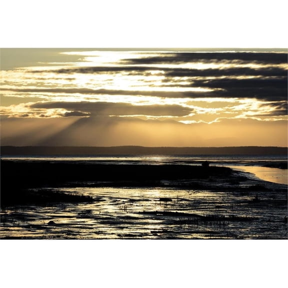 Giant Art 72x48 Warm Glow I Fine Art Giant Canvas Print in Multi-Color