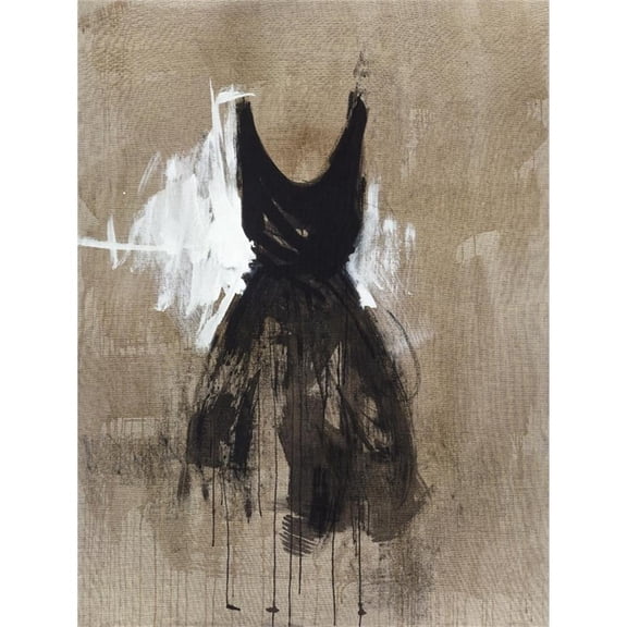 Giant Art 72x54 Little Black Dress 1 Fine Art Giant Canvas Print in White