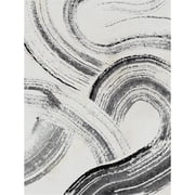 Giant Art 72x54 Zen Flow I Fine Art Giant Canvas Print in White