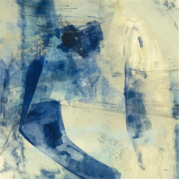 Giant Art 72x72 Blue Daze II Fine Art Giant Canvas Print in Multi-Color