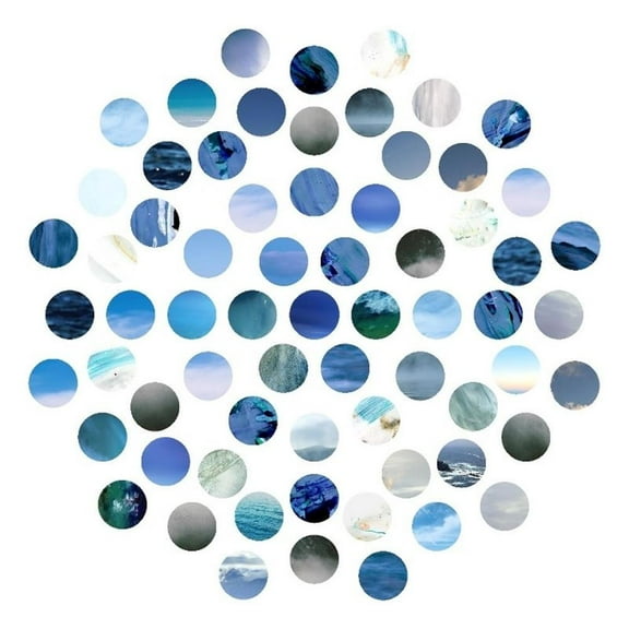 Giant Art 72x72 Circle Grid D Fine Art Giant Canvas Print in White