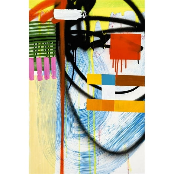 Giant Art 84x54 Lenticular B Fine Art Giant Canvas Print in Yellow