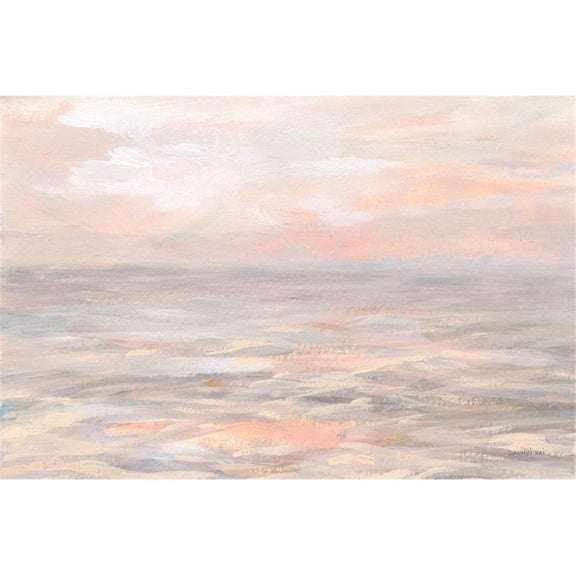 Giant Art 84x54 Sunrise Waters Fine Art Giant Canvas Print in Multi-Color