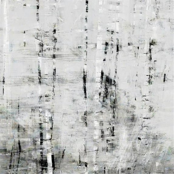 Giant Art 84x84 Birch Perspective II Fine Art Giant Canvas Print in White