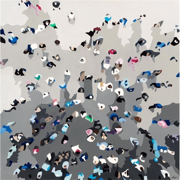 Giant Art 84x84 Crowd Sourcing Fine Art Giant Canvas Print in Multi-Color