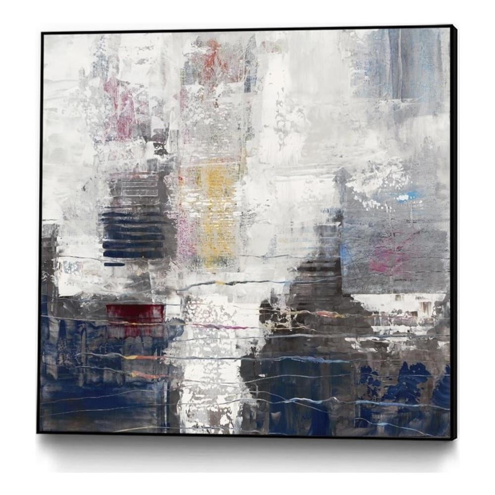 Abstract Multicolor 20x20 Canvas Framed Art Print