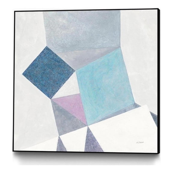 Giant Art Canvas  20x20 Bay Bridge V1 Framed in Multi-Color