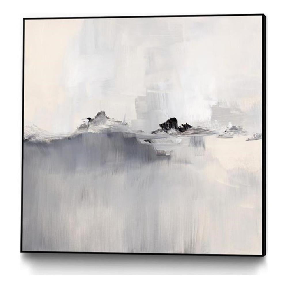 Boundless Space Abstract 20x20 Framed Canvas Art
