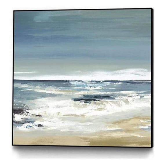 Giant Art Canvas 20x20 East Coast II Framed in White