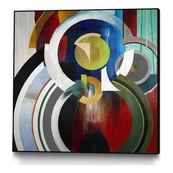 Giant Art Canvas 20x20 Focal Framed in Red