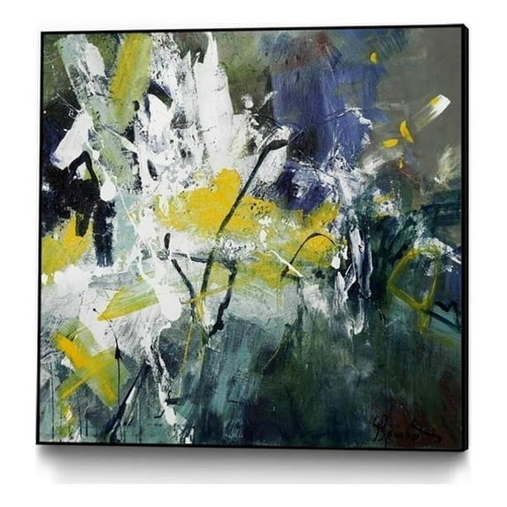 Giant Art Canvas 20x20 New Sparkle Framed in Green