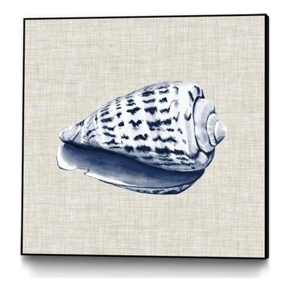 Giant Art Canvas  20x20 Ocean Memento II Framed in Multi-Color