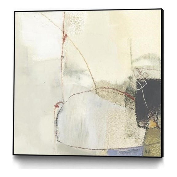 Giant Art Canvas  20x20 Pique VI Framed in Multi-Color