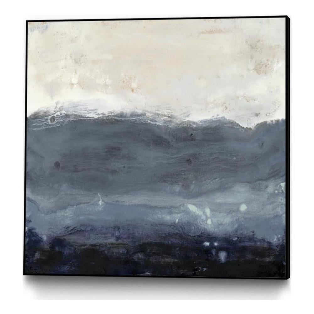 Stormy Ocean Blue and White Canvas Print, 20 x 20 inches