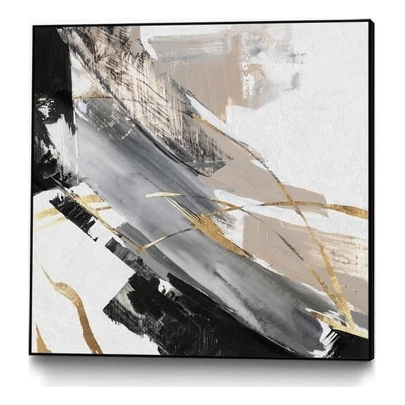 Giant Art Canvas  20x20 Thunder Chasing I Framed in Multi-Color