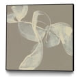 thumbnail image 1 of Giant Art Canvas  20x20 White Ribbon on Beige I Framed in Multi-Color, 1 of 3