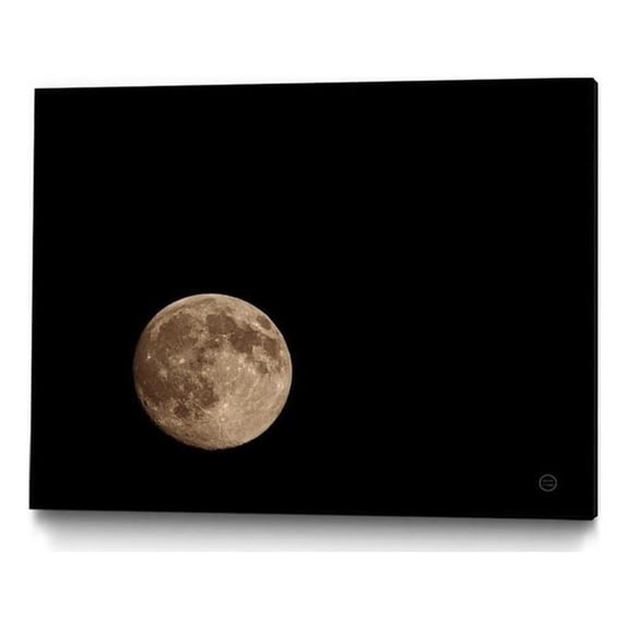 Giant Art Canvas  24x18 Moon Detail II Framed in Multi-Color