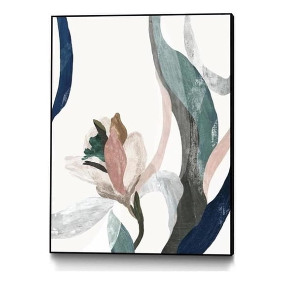 Giant Art Canvas 24x32 Arabesque II Framed in Multi-Color