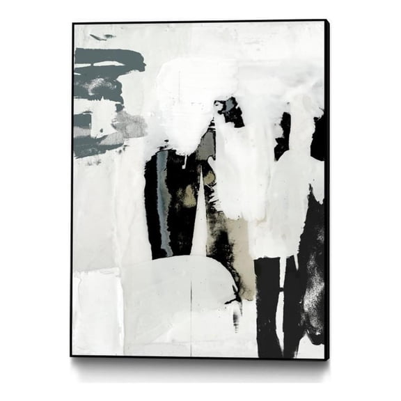 Giant Art Canvas  24x32 Broken Window I Framed in White