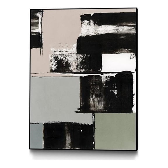 Giant Art Canvas 24x32 Dark Express III Framed in White