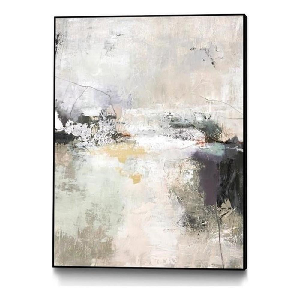 Abstract Multicolor Canvas Framed Art 24 x 32 Inches