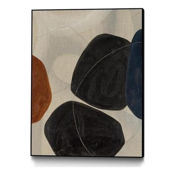 Giant Art Canvas 24x32 Gravity I Framed in Multi-Color