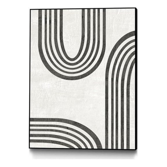 Giant Art Canvas  24x32 Modern Arc IV Framed in Multi-Color
