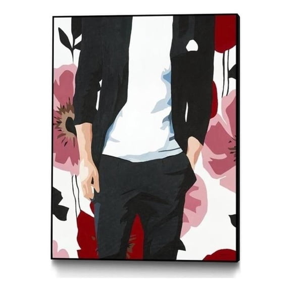 Giant Art Canvas 24x32 Mr. Right 2 Framed in Red